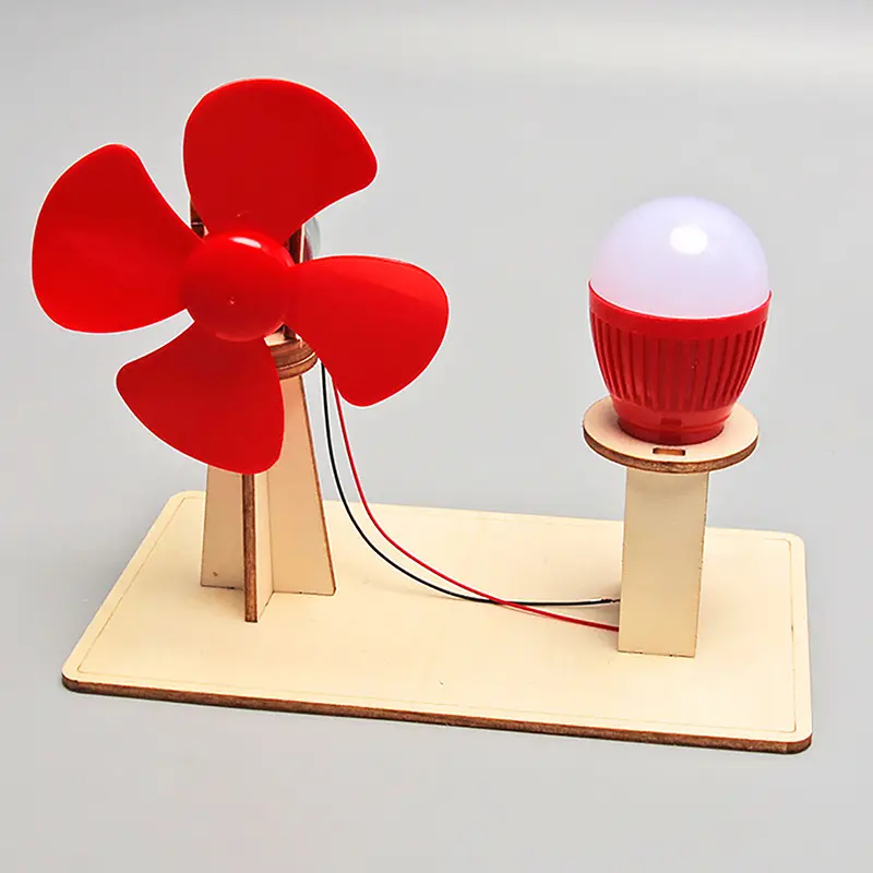 Mô Hình Máy Phát Điện Gió, Tự Làm, Đồ Chơi Khoa Học Trẻ Em, Công Nghệ STEM, Vật Liệu Gỗ, Bộ Vật Lý, Đồ Chơi Học Tập Giáo Dục, Dành Cho Trẻ Em