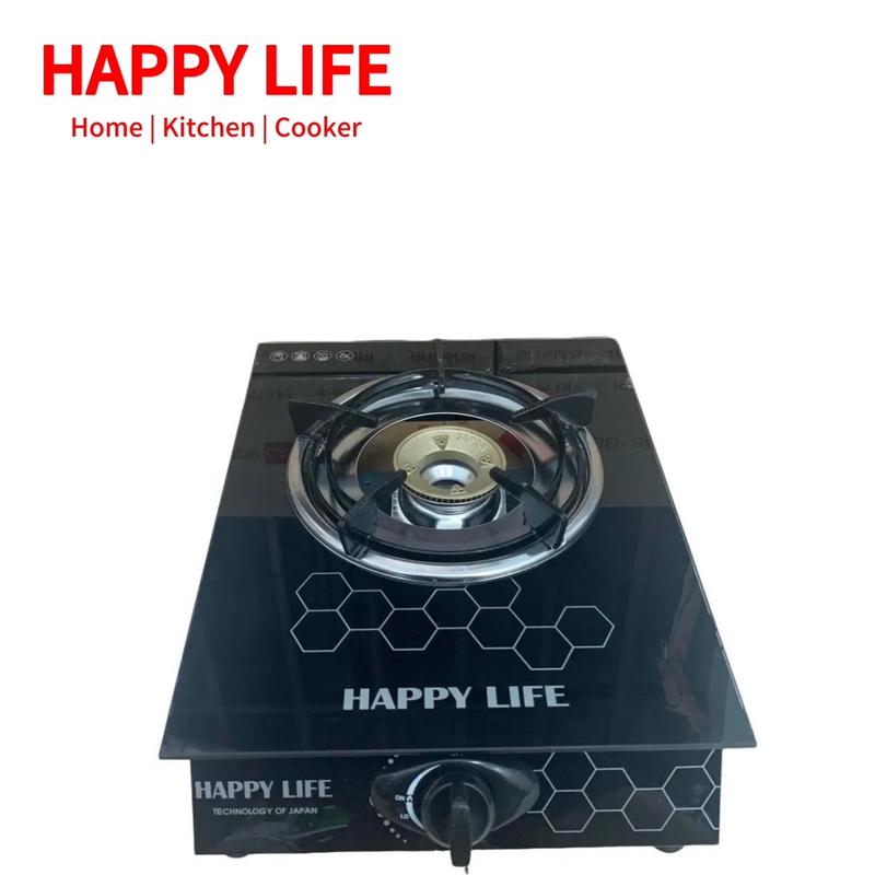 Bếp gas đơn HAPPY LIFE HP-178D - KIỀNG CHẮN GIÓ - Mâm chia lửa đồng - Lửa xanh tiết kiệm gas - Bảo hành chính hãng 2 Năm Bếp Từ tạolửanhưga