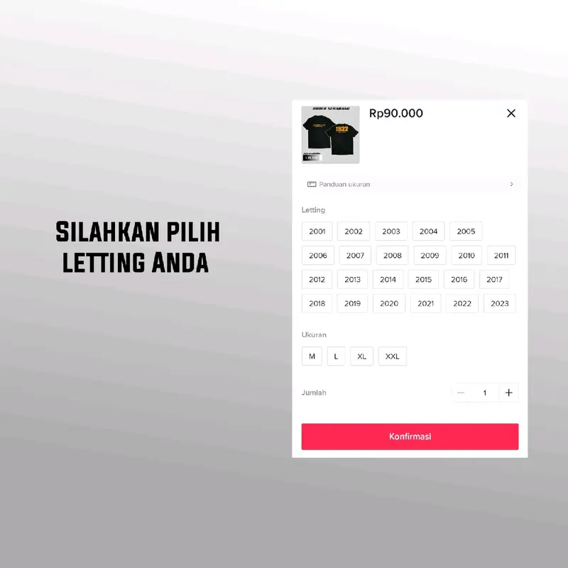 KAOS LETTING PSHT 2001 - 2024 LENGAN PANJANG 2