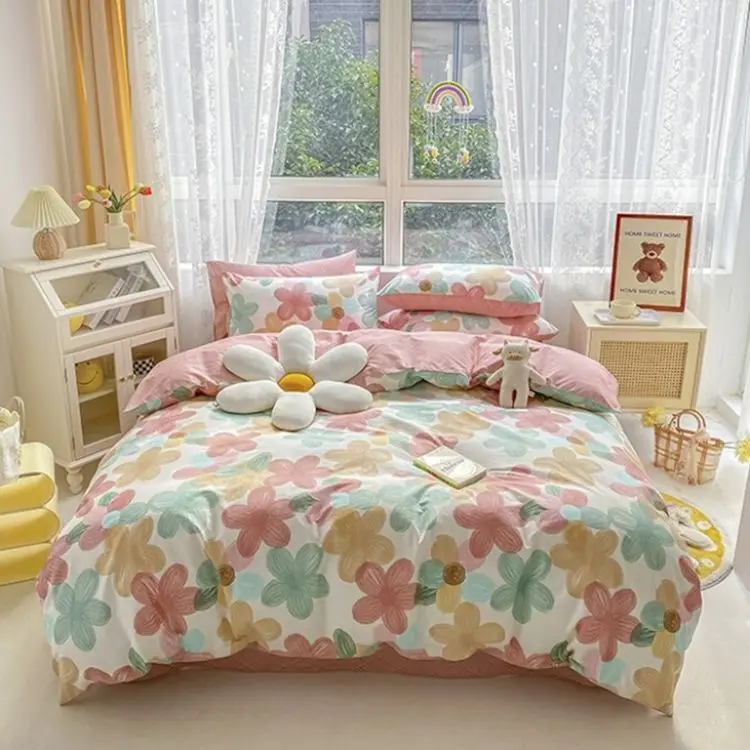 MS || SPREI TINGGI 20 CM UKURAN 120 160 180 SEPRAI SUDUT KARET SET SARUNG BANTAL DAN SARUNG GULING Kain Benang