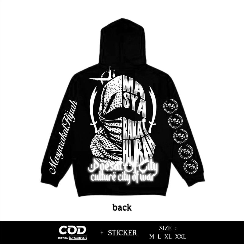 Hoodie Netral Reflektif Masyarakat Hijrah Poesat Of City Culture City Of War Desain Terbaru By Sweapo 1