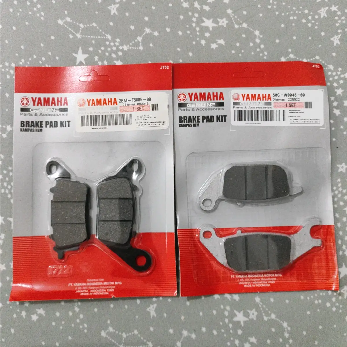 Yamaha Sniper 155 Sniper king 155 Brake Pad Front and Rear 2BM + 50C