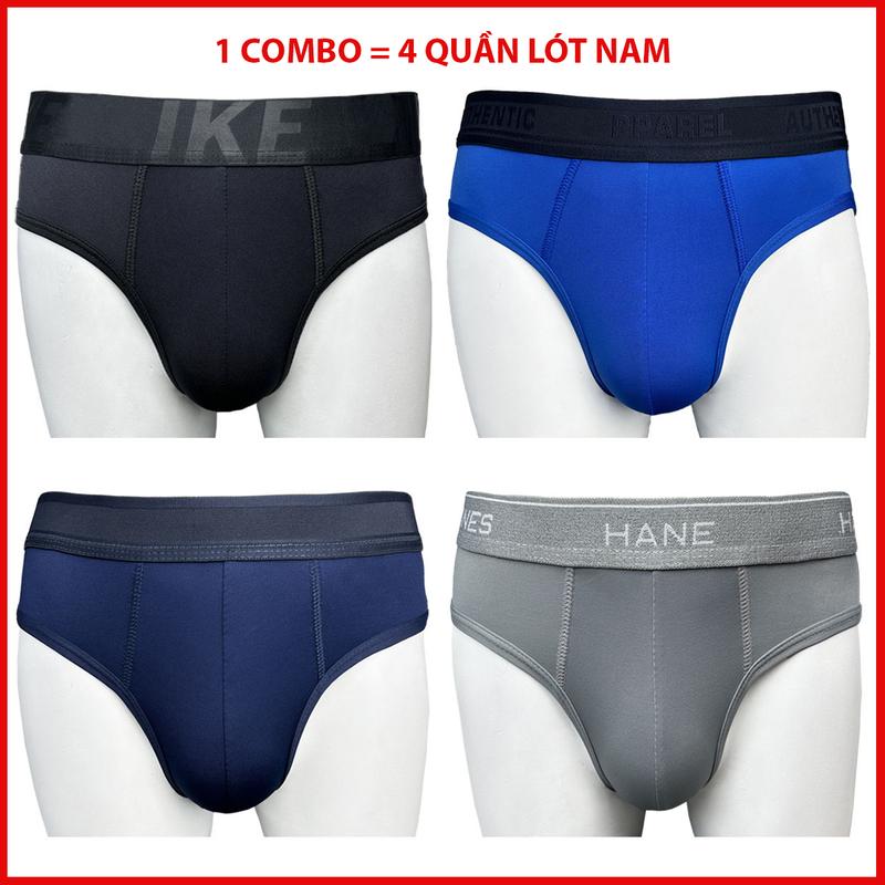 Combo 4 Quần Sịp Nam Menswear Nhiều Lưng Vải Thun Lạnh 4 Chiều Cao Cấp Thoáng Mát Và Thấm Hút Mồ Hôi Quần Ship Nam Mềm Mịn Đồ lót Nam Đẹp Boxer Quần Boxer