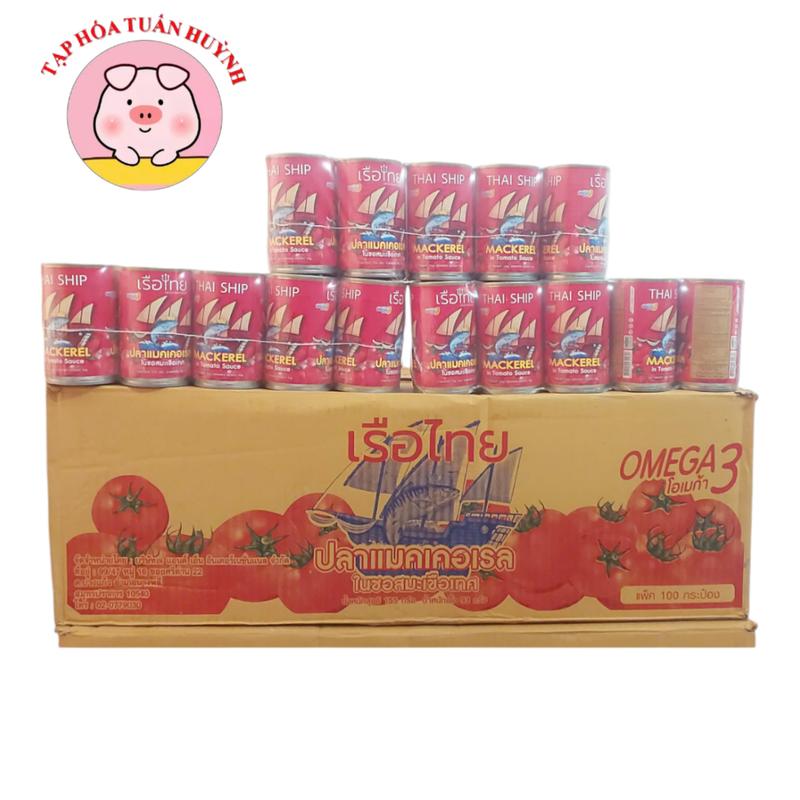 Thai Ship - Combo 15 hộp cá mòi sốt cà chua - mang đến bữa ăn tròn vị