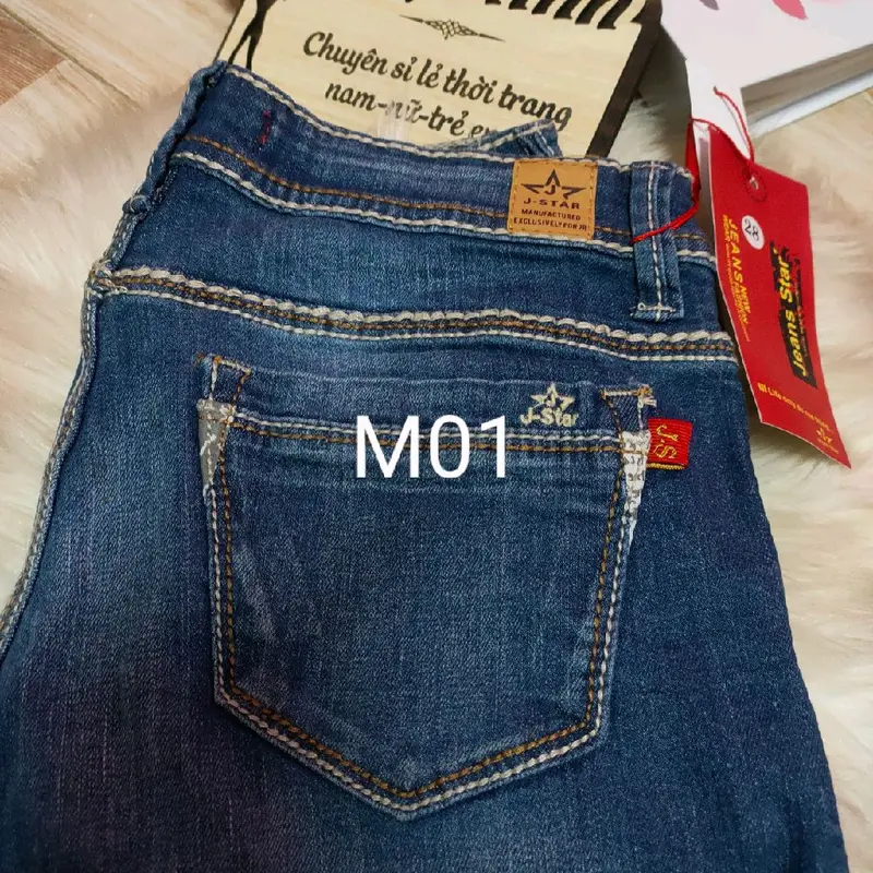 Quần lửng hàng xuất vải jean co giãn 1