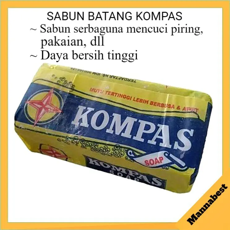Sabun Batangan Jadul Sabun Kompas Serbaguna 160gr Soap