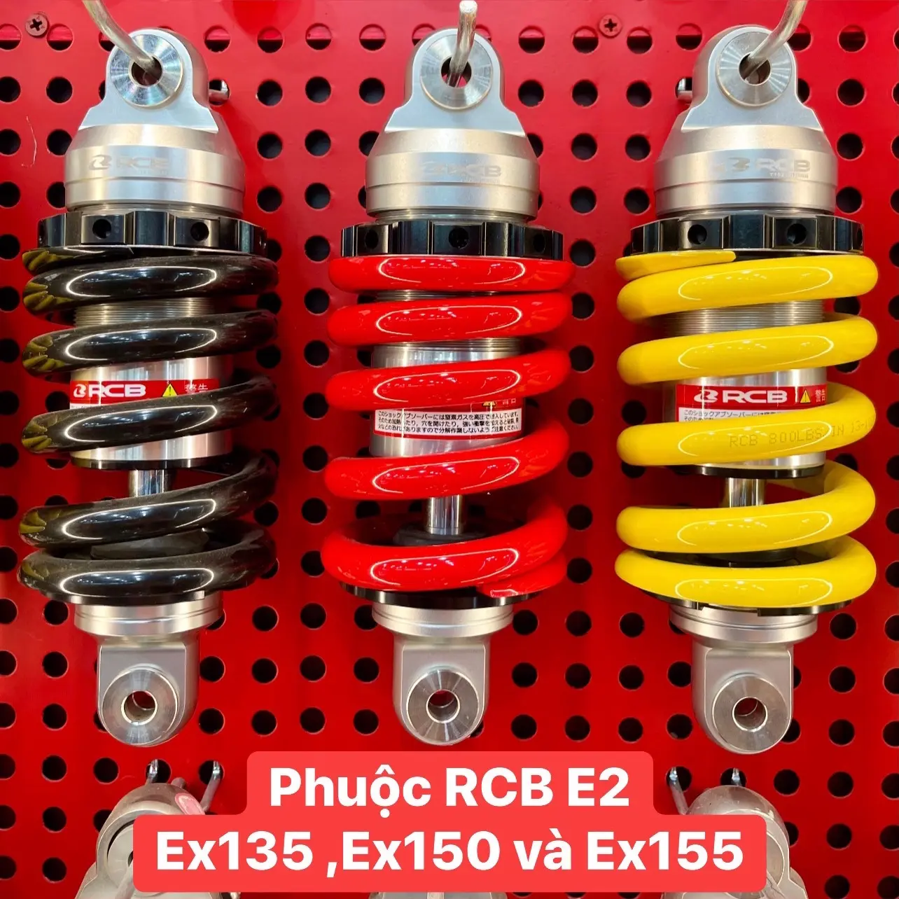 Phuộc RCB E2 chính hãng cho Ex135 ,Ex150 Phụ Tùng phu ộ xemay