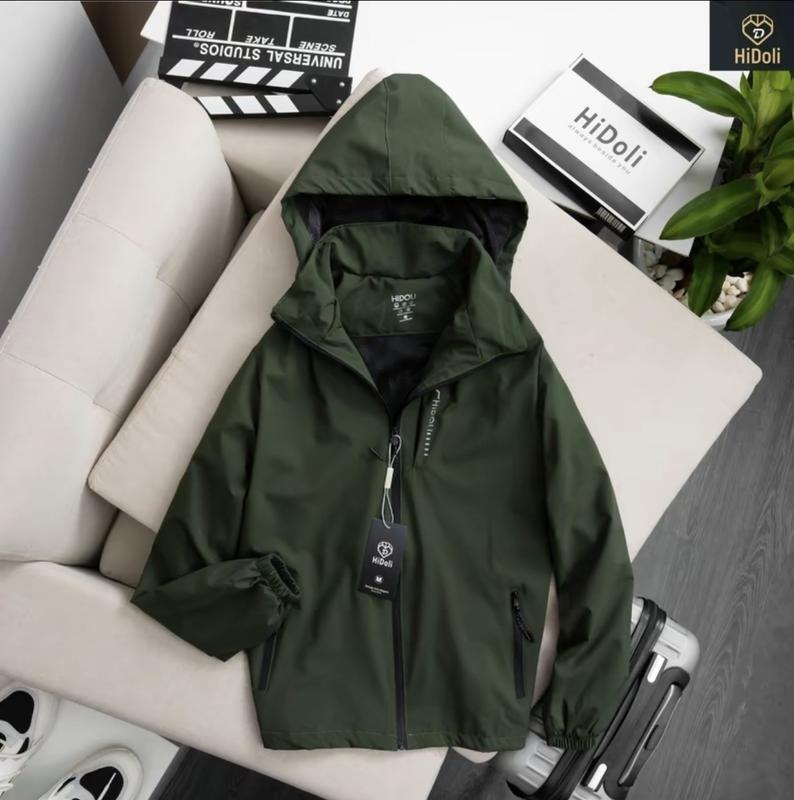 Áo khoác nam, nữ HIDOLI Menswear Jacket chống nước, chống bụi, mũ tháo rời 6