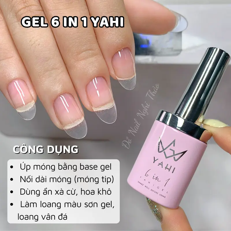 Glue gel gắn móng úp YAHI 6 in 1 1
