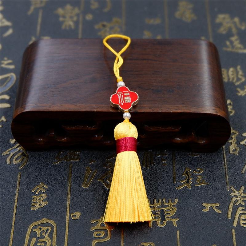 Tua rua mặt chữ phước chỉ đỏ 5cm nhiều màu trang trí may mắn nhỏ gọn 7