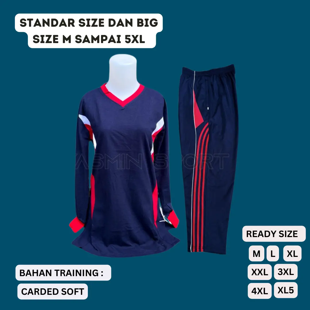 BIG SIZE 3XL 4XL 5XL SETELAN BAJU KAOS OLAHRAGA WANITA MUSLIMAH SETELAN BAJU OLAHRAGA GURU TUNIK WANITA BAJU OLAHRAGA