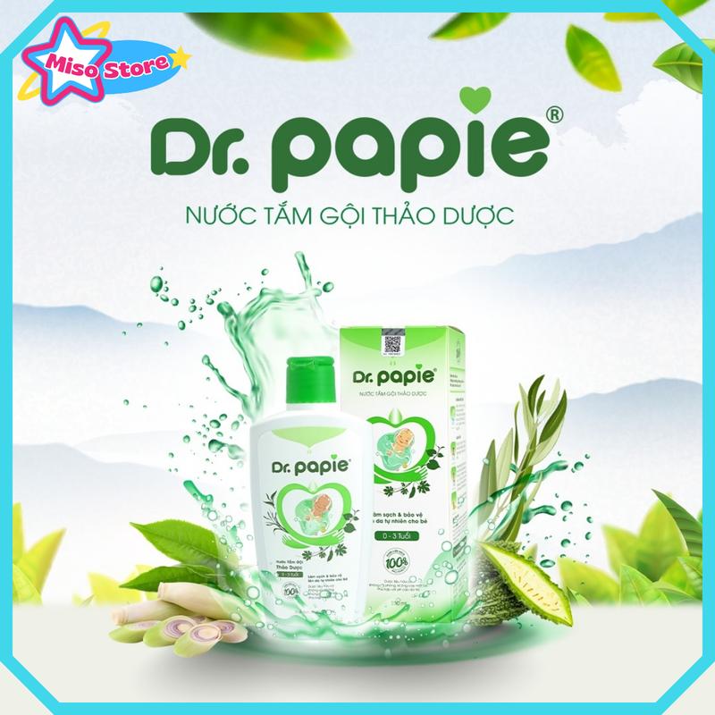[Chính Hãng] Nước Tắm Gội Thảo Dược Cho Bé Dr Papie Thành Phần Tự Nhiên | Miso Store