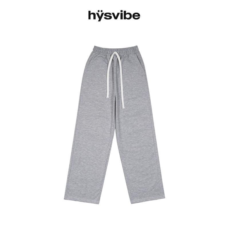 Quần Dài Thun HYS Basic Xám Tiêu Baggy Nam Nữ Có Túi Ống Rộng - Hey-You - Menswear, Ong 1