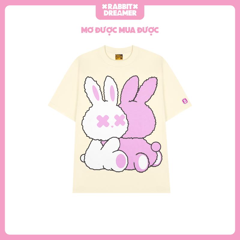 DREAMER COLLECTION - Áo Thun Unisex Nam Nữ Chất Cotton Bad Rabbit - RABBIT CUDDLE TEE 1