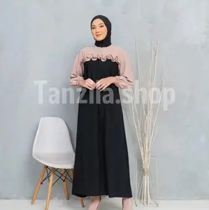 DRESS DIVANA Gamis Cringkel Airflow free bross Wanita Crinkle Lebaran Kondangan Mewah Muslim Pesta