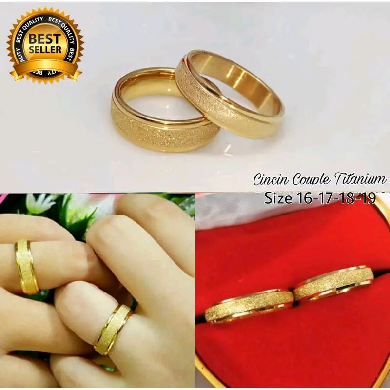 Cincin pasir gold mewah cincin fashion/tunangan HARGA  1 pcs