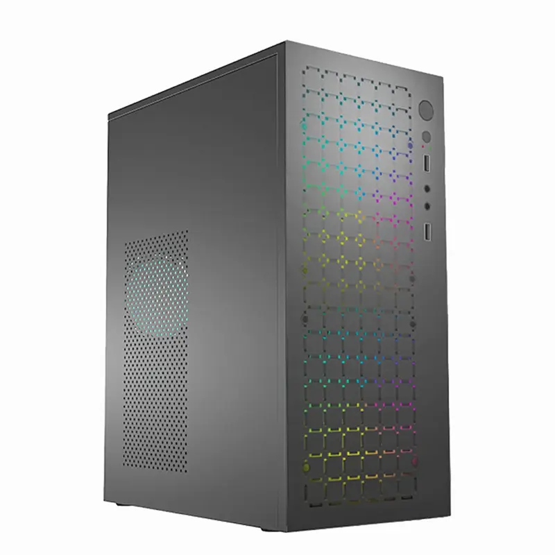 MINI Computer Case M-ATX/ ITX Computer PC USB2.0 Chassis Support SSD 3.5 Inch HDD Mini PSU Case