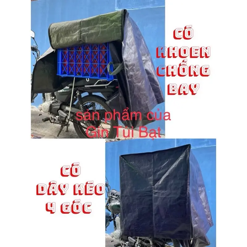 (100-70 cao 85) Đồ trùm sọt áo trùm chở hàng chống nước chống mưa dành cho shipper