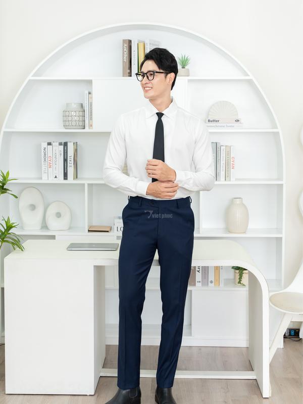 Quần Tây Nam Việt Phúc QT02 ,mặt vải họa tiết. Ống 16-19cm .