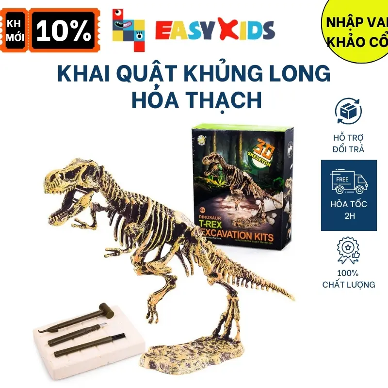 Đồ Chơi Khảo Cổ Khai Quật Đào Hóa Thạch Khủng Long Cho Bé Toy