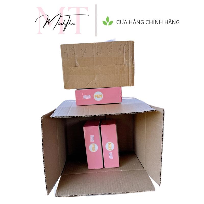 (MÃ 5) HỘP GIẤY FEN / SIZE 1-5 HỘP / HỘP GIẤY BẢO VỆ SP MÀU HỒNG ĐÀO 3