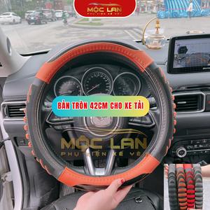 (Tròn 42cm) Bọc Vô Lăng Ô Tô Da CarBon Hoạ Tiết Sóng 3D Nổi Siêu Thấm Hút Mồ Hôi Tay Êm Mềm Nội Thất