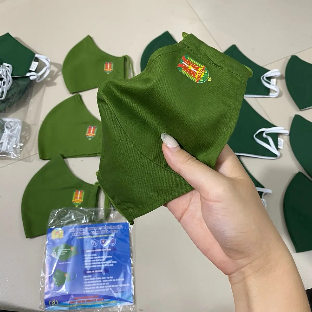 Combo 5 khẩu trang CA xanh lá cây kháng khuẩn