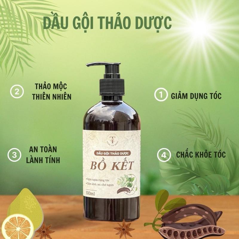Dầu gội Thảo Dược Bồ Kết 500ml Chăm Sóc Tóc Dưỡng Tóc