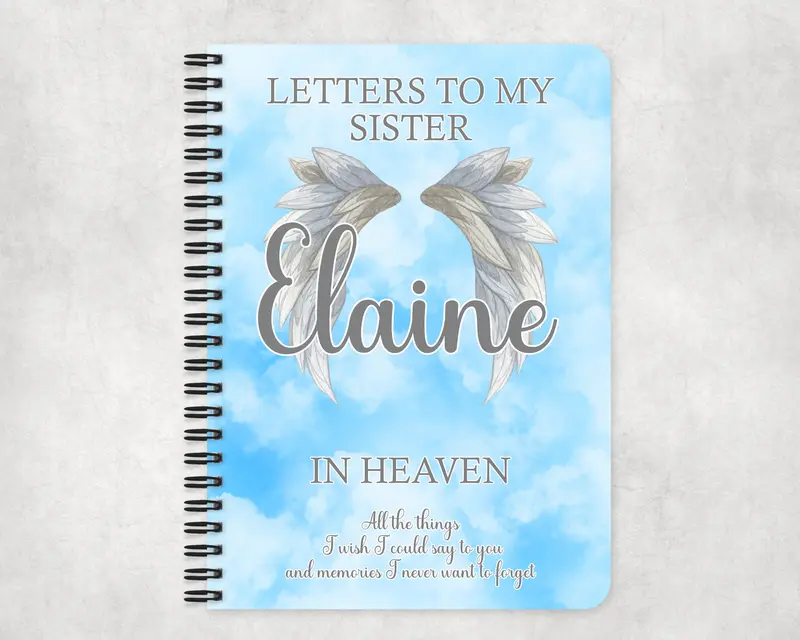 Letters To My Mum, Dad, Gran, Nanna, Sister In Heaven, Letters To My Dad Memorial Notebook, Personalised Memorial, Bereavement Gift, Loss Of Parent, With Sympathy, Grief & Loss 2