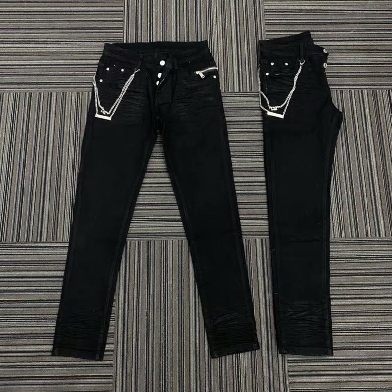 Quần jean D2 dây xích phối khoá eo 4 hottrend Menswear Nam Pants