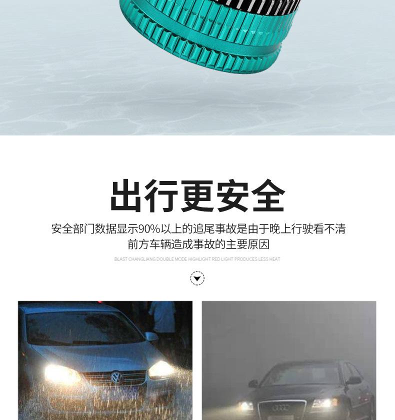 Product Introduction of New double copper tube high-power car led headlights h1h4 super bright h7 modified led car headlights 19