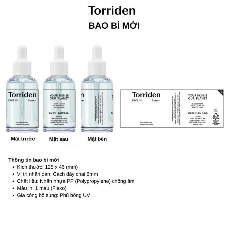 Product Introduction of Serum Hyaluronic Acid Hỗ Trợ Giữ Ẩm Sâu Cho Làn Da DIVE IN Torriden 50ml Dưỡng Ẩm Da Cấp Ẩm Skincare Làm Đẹp Da Women 5
