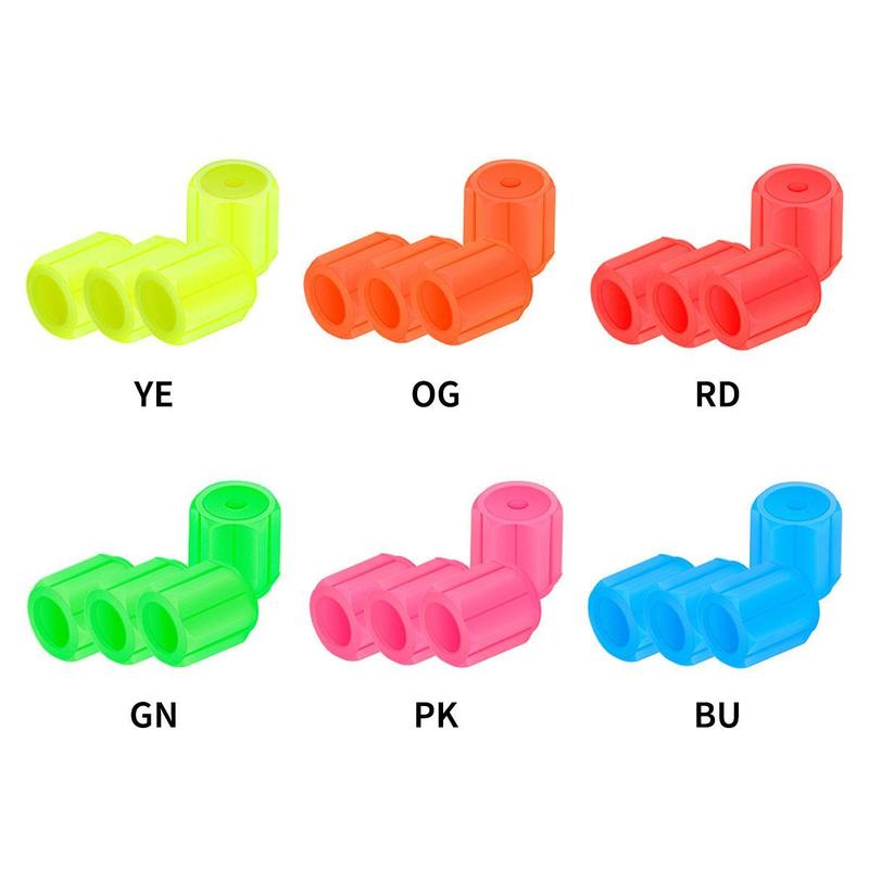 Product Introduction of Tire Air Valve Caps, Glow In The Dark, Set Of 4, High Strength, Glows At Night, Car Dress-Up Parts, Tire Valve Caps, Corrosion Prevention, Lightweight, Easy To Install, Universal, For Cars, Motorcycles, Bicycles, Fluorescent Orange 13