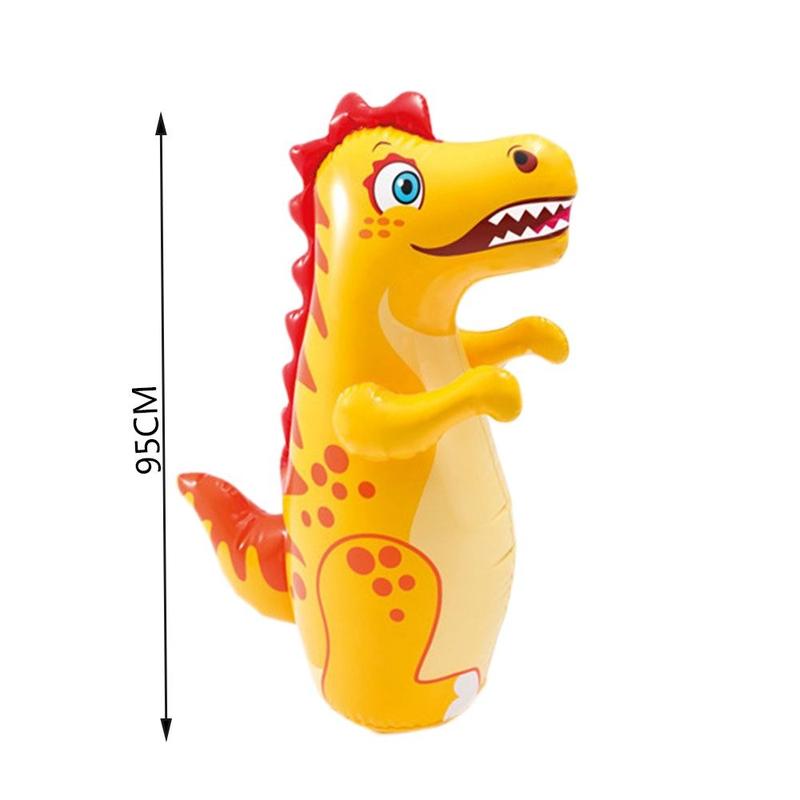 Fun Interactive 3D Inflatable Dinosaur Punching Bag Dinosaur Shape Gifts Standing Punching Bag PVC Parent Child Toys Outdoors Game 2