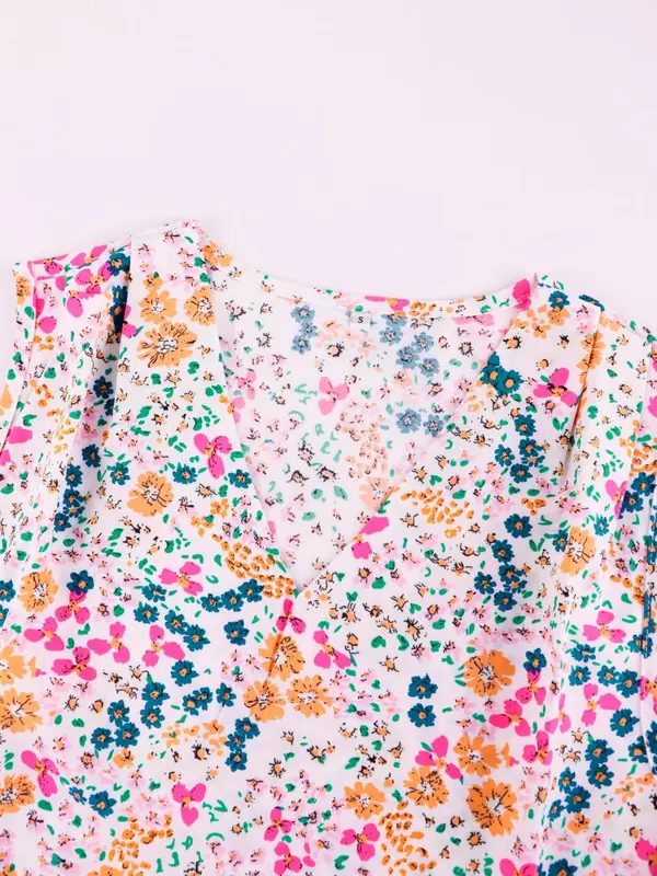 Women's All Over Floral Print Tank Top, Casual Sleeveless Top for Summer, Ladies Clothes for Daily Wear 5
