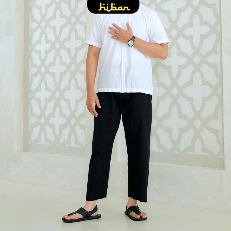 Celana Sirwal Putih Perlengkapan Haji dan Umroh Pria Muslim Dewasa 6