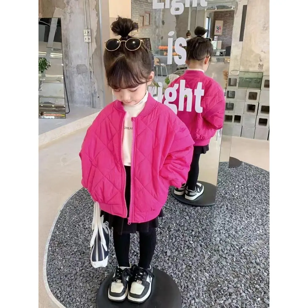 Quần Áo Em Bé Gái, Áo Khoác Cotton Có Đệm, Áo áo Phao Nhẹ, Hàng Mới Về, Thiết Kế Hình Con Voi, Áo Khoác Có Đệm Cho Trẻ Em