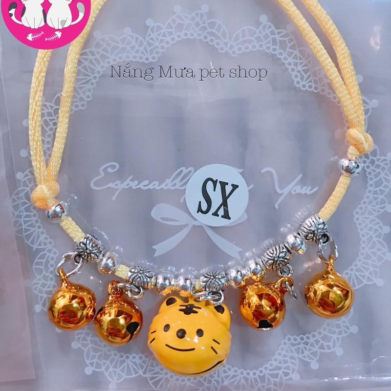 vòng cổ nhiều chuông cho chó mèo cute 4