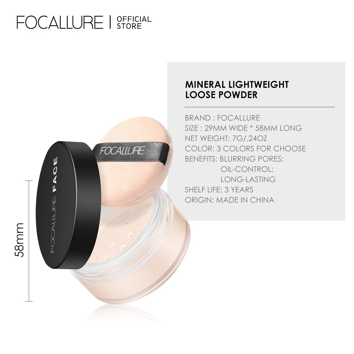FOCALLURE Loose Powder Oil-control Lasting 12H -3 Colours FOCALLURE Loose Powder Oil-control Lasting 12H -3 Colours