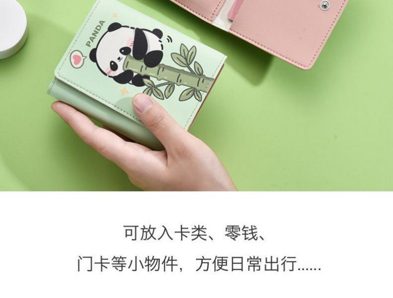 Product Introduction of Ví Gấp Ba Lần Hoạt Hình Gấu Trúc Ví Đựng Xu Cặp Đôi Ưa Nhìn Mới 2024 Ví Đựng Thẻ Giấy Chứng Nhận Bộ Ví Ngắn Wallet Nam Nhiều Ngăn Hình Chữ Nhật 8