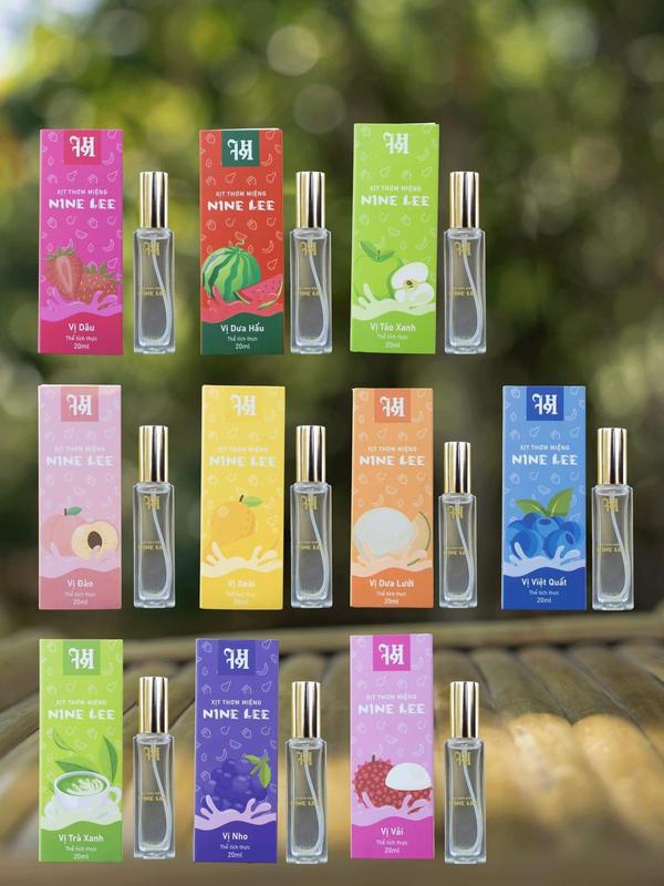Xịt thơm miệng NINE LEE 20ml 10 vị trái cây