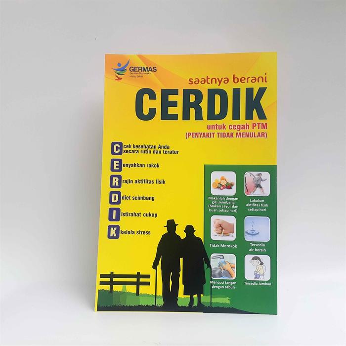 Gambar Poster Lansia Cerdik, Poster Promkes untuk Usia Lanjut, Hidup Sehat dengan Cerdik dari Sahabat Sejasa Kab. Sleman Tokopedia