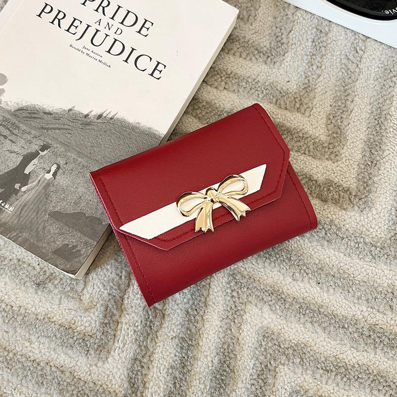 Product Introduction of Ví Nữ Hàn Quốc, Hàng Mới Về, Kiểu Dáng Ngắn Sang Trọng, Thiết Kế Gấp Ba Nhỏ Thích Hợp Đựng Tiền Xu, Có Ngăn Đựng Tiền Xu, 2024 Hình Chữ Nhật Wallet 4