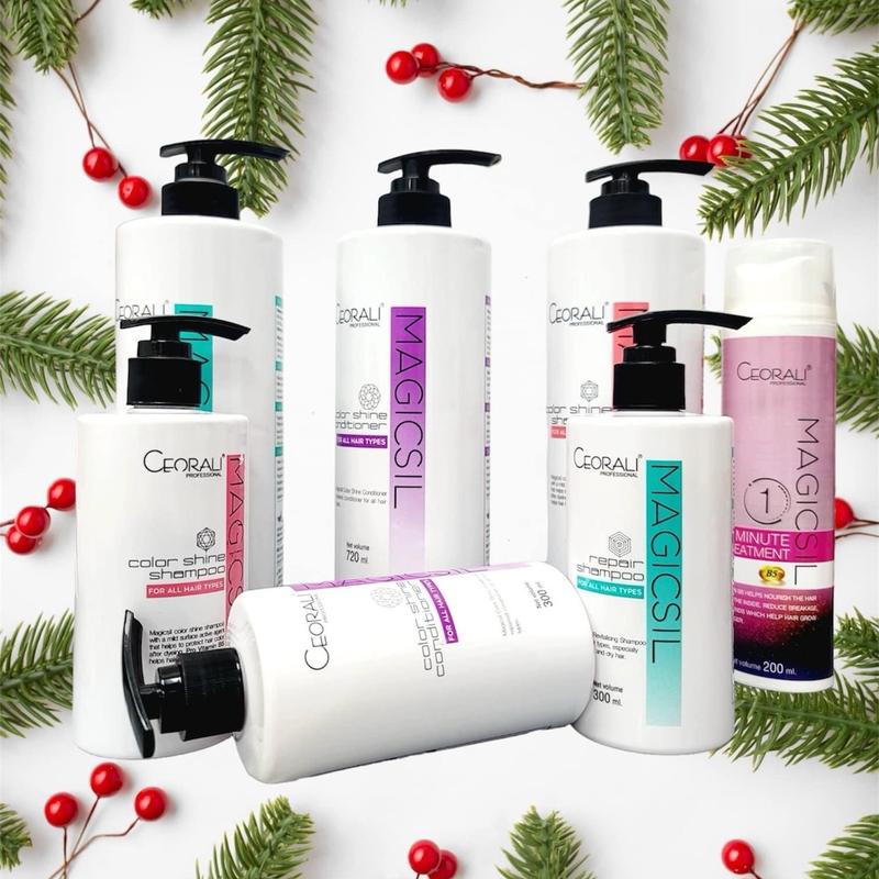 Cặp dầu gội & xả Ceorali Magicsil khóa màu phụhồi tóc chuyên sâu Bảo vệ màu Nữ