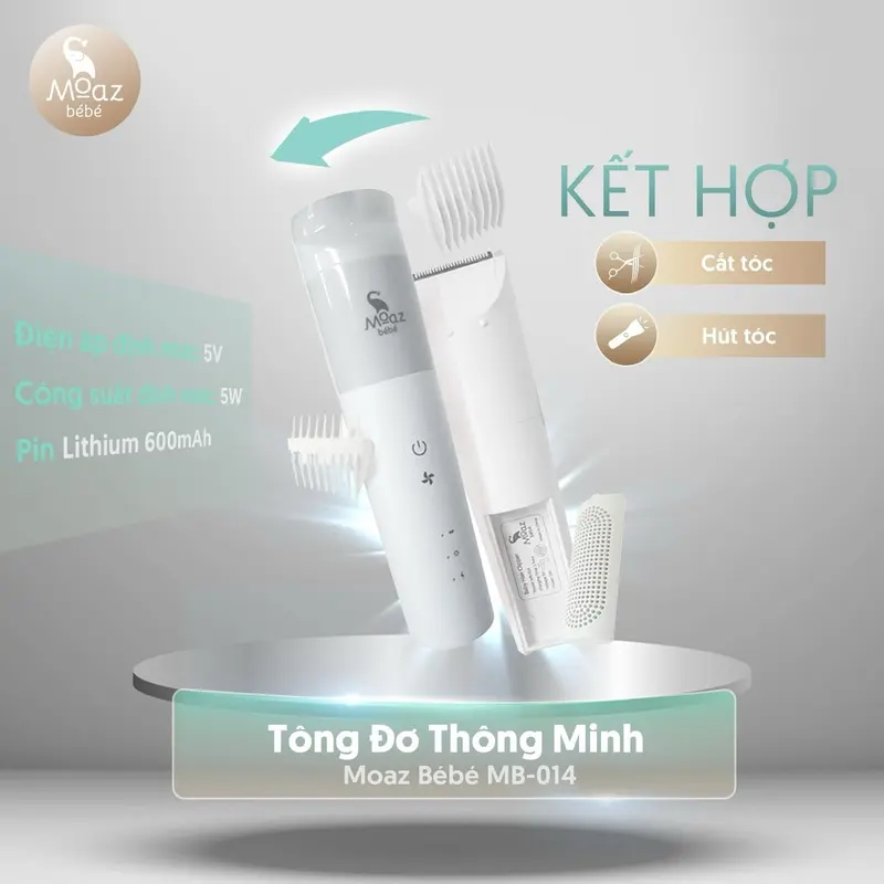 MOAZBÉBÉ_TÔNG ĐƠ CẮT VÀ HÚT TÓC THÔNG MINH MB - 014 1