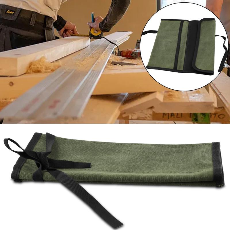 Beg Alat Gulung Serbaguna, 1PC, Berbilang Poket, Beg Sepana, Alat Gantung, Diperbuat daripada Kain Oxford Kukuh, Mudah Diatur, Simpan & Bawa, Sesuai untuk Sepana, Pemutar Skru, Gerudi dan Banyak Lagi, Penutupan Selamat, Warna Kelabu / Hijau 4