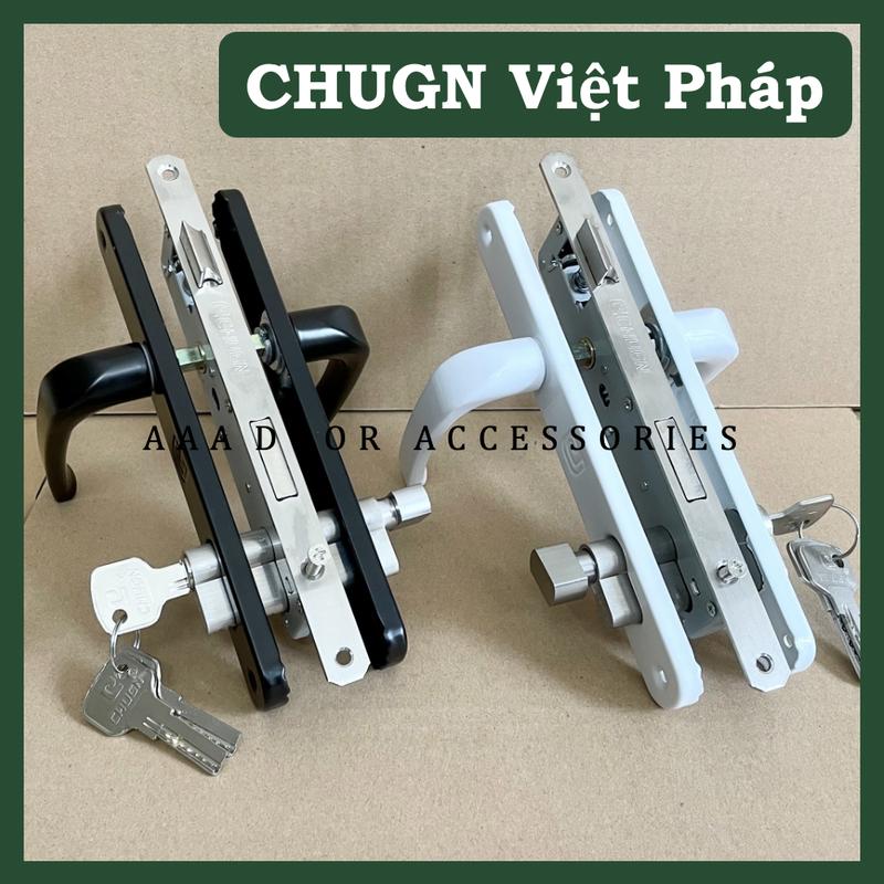  Khoá Tay Gạt CHUGN Cửa Nhôm Hệ Việt Pháp 4400 Cửa Nhôm Hệ 700 