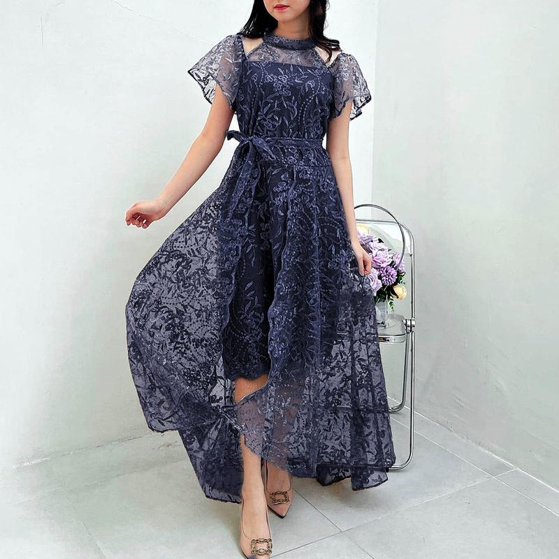 SC Charity Dress Gaun Wanita Dewasa 5W Pesta Panjang Remaja Formal Simple 4