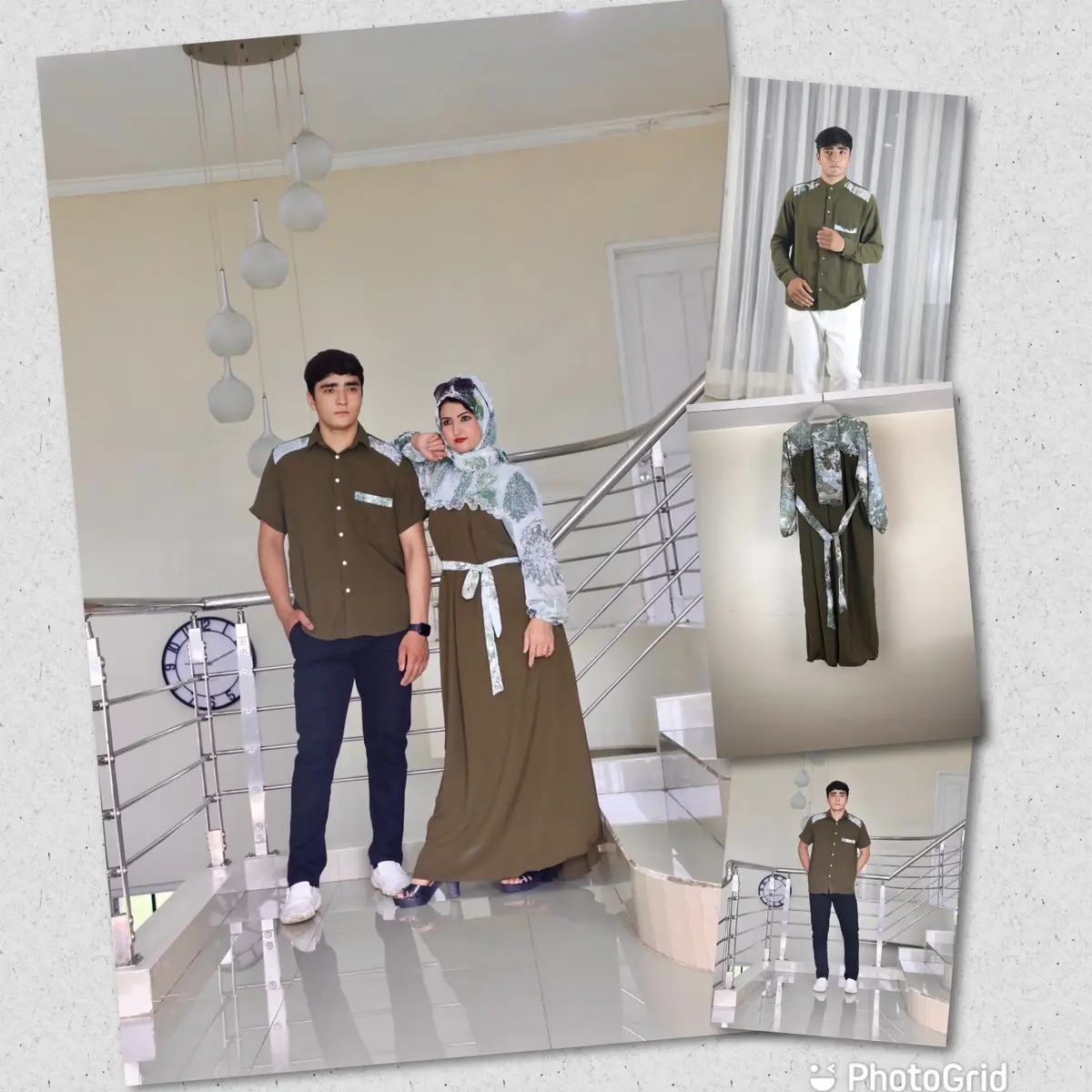 Set keluarga Gamis Klara Premium Terbaru Baju Dewasa Muslim