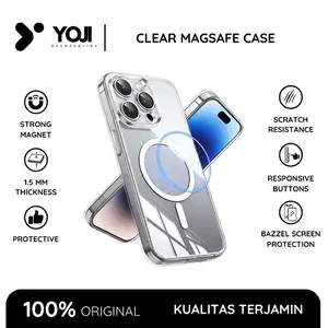 YOJI - [Free Antigores] Clear Magsafe Case Polos For Iphone